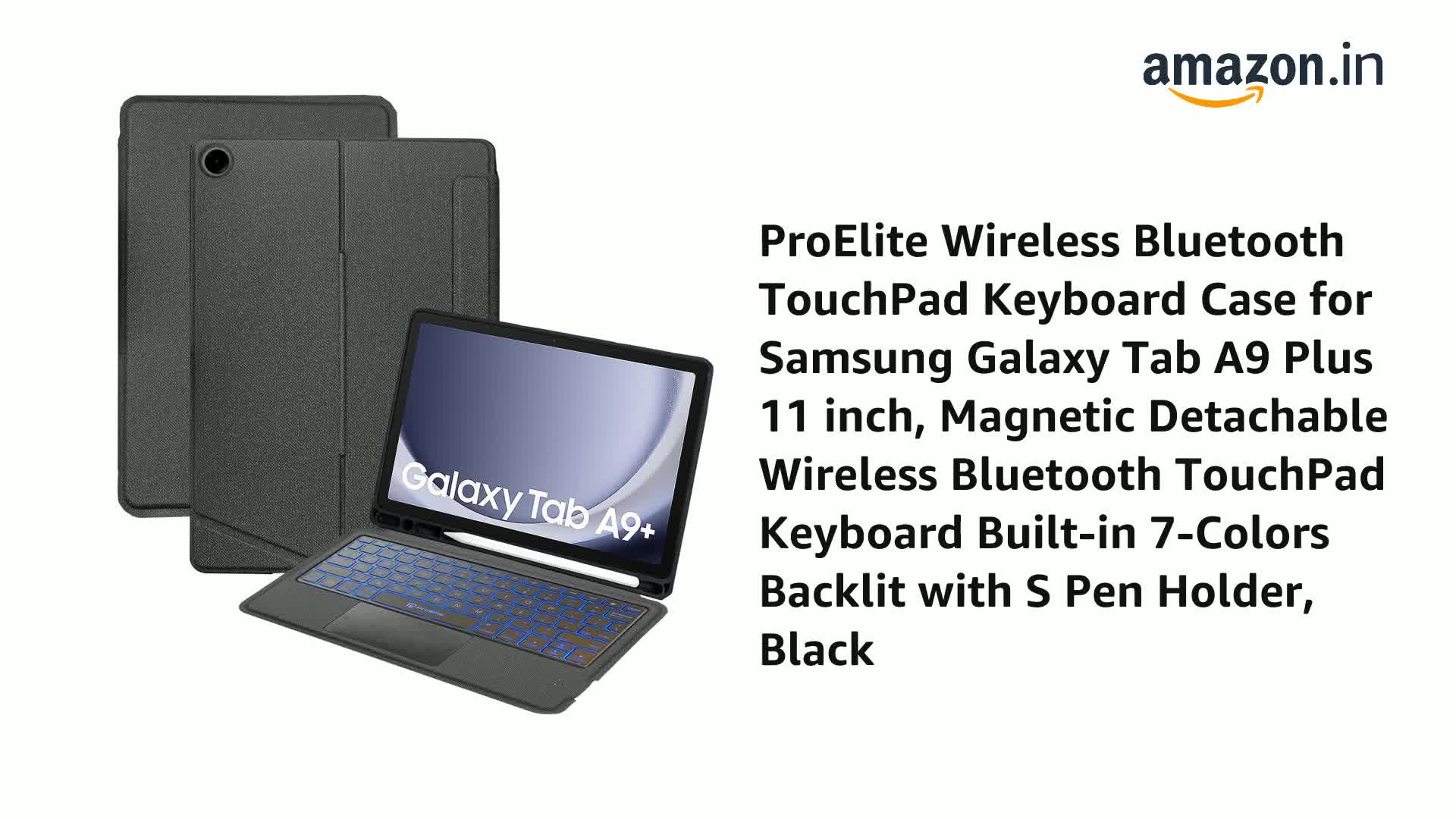 ProElite Wireless Bluetooth TouchPad Keyboard Case for Samsung